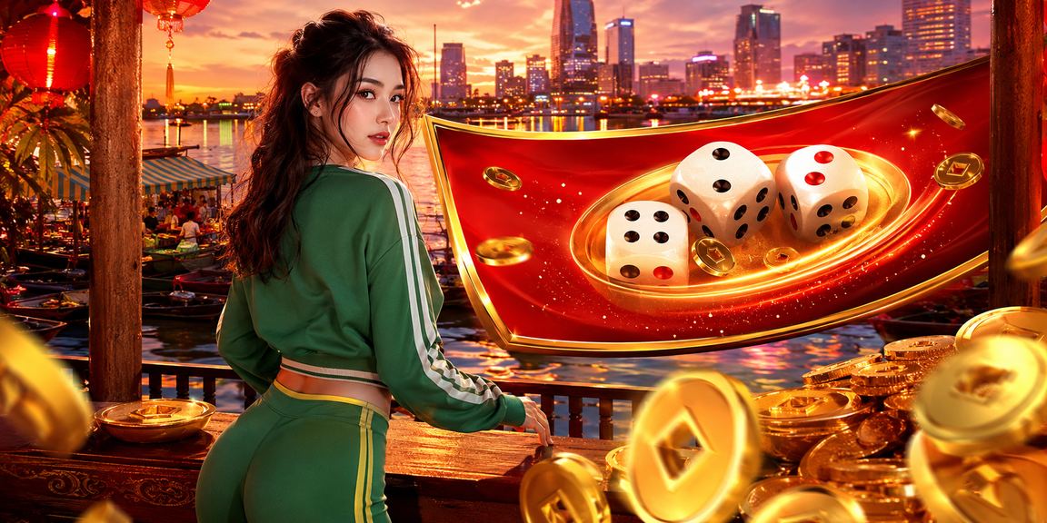Người dùng thưởng thức trò chơi tài xỉu trên điện thoại tại bờ biển Cần Thơ